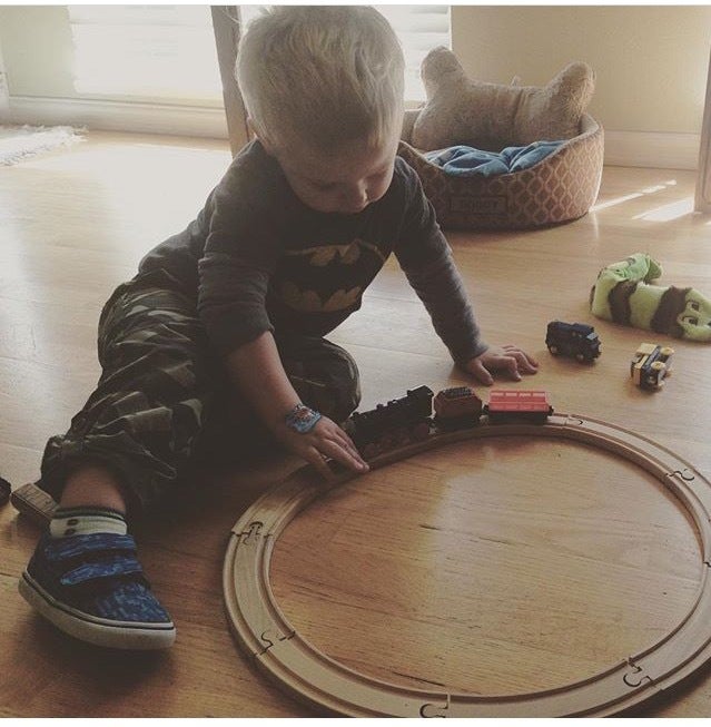 Trains, trucks & toys, there's nothing quite like little boys! <3 