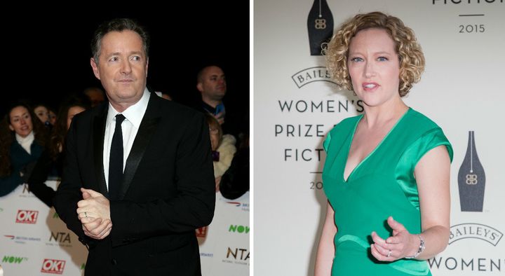 Piers Morgan (left) and Cathy Newman (right) clashed on Tuesday night