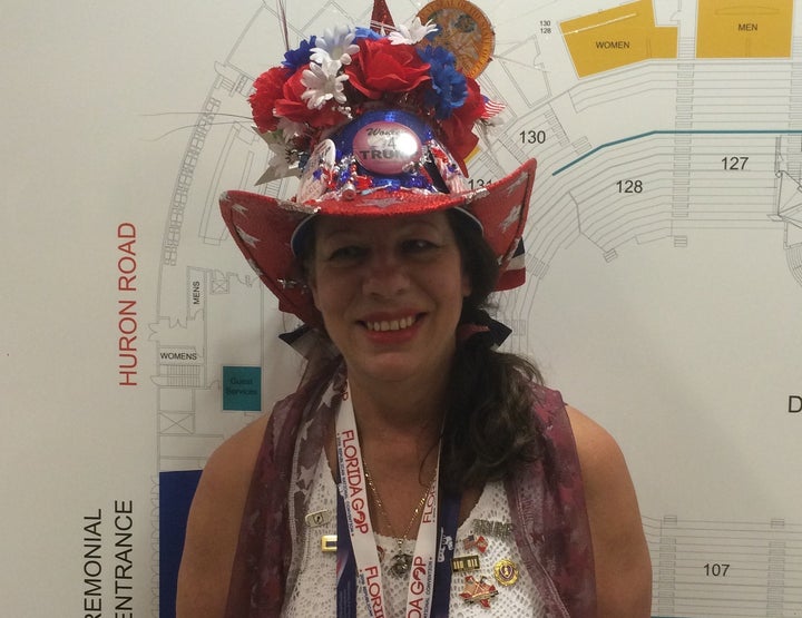 Kat Gates-Skipper, a Florida delegate at the Republican National Convention, couldn't think of a single compliment for H