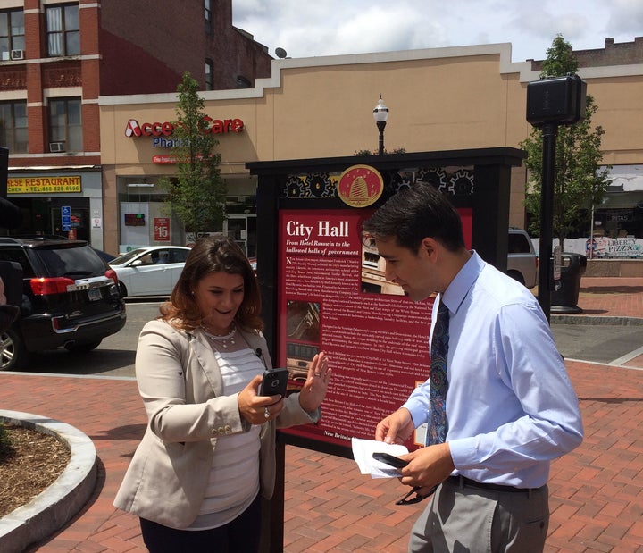 Erin Stewart, mayor of New Britain, Connecticut, plays "Pokemon Go" -- both for pleasure and business. Stewart, 29, made Pokestop maps to lure players to spend time in the city's downtown.