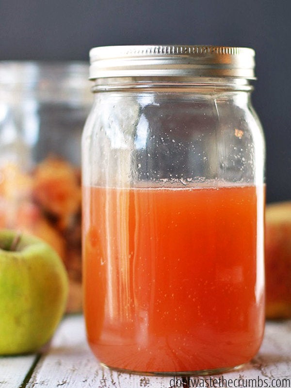<strong>Get the <a href="http://dontwastethecrumbs.com/2014/10/diy-homemade-apple-cider-vinegar-using-peels-and-cores/" target="_blank" role="link" class=" js-entry-link cet-external-link" data-vars-item-name="Apple Cider Vinegar recipe" data-vars-item-type="text" data-vars-unit-name="578f6b2ee4b0f180da63a93d" data-vars-unit-type="buzz_body" data-vars-target-content-id="http://dontwastethecrumbs.com/2014/10/diy-homemade-apple-cider-vinegar-using-peels-and-cores/" data-vars-target-content-type="url" data-vars-type="web_external_link" data-vars-subunit-name="article_body" data-vars-subunit-type="component" data-vars-position-in-subunit="4">Apple Cider Vinegar recipe</a> from Don't Waste The Crumbs</strong>
