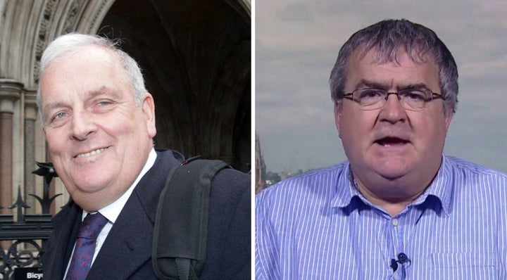 John Gaunt (right) defended Kelvin MacKenzie (left)