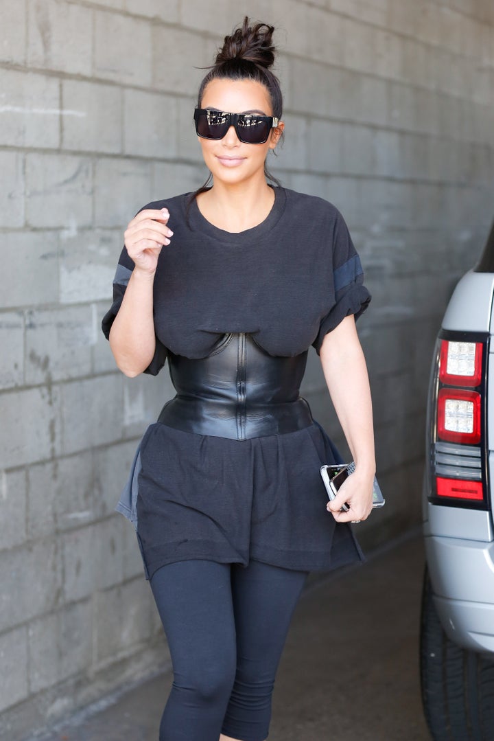 Kim Kardashian Wore A Corset Over Her T-Shirt, But That Doesn't Mean You  Should