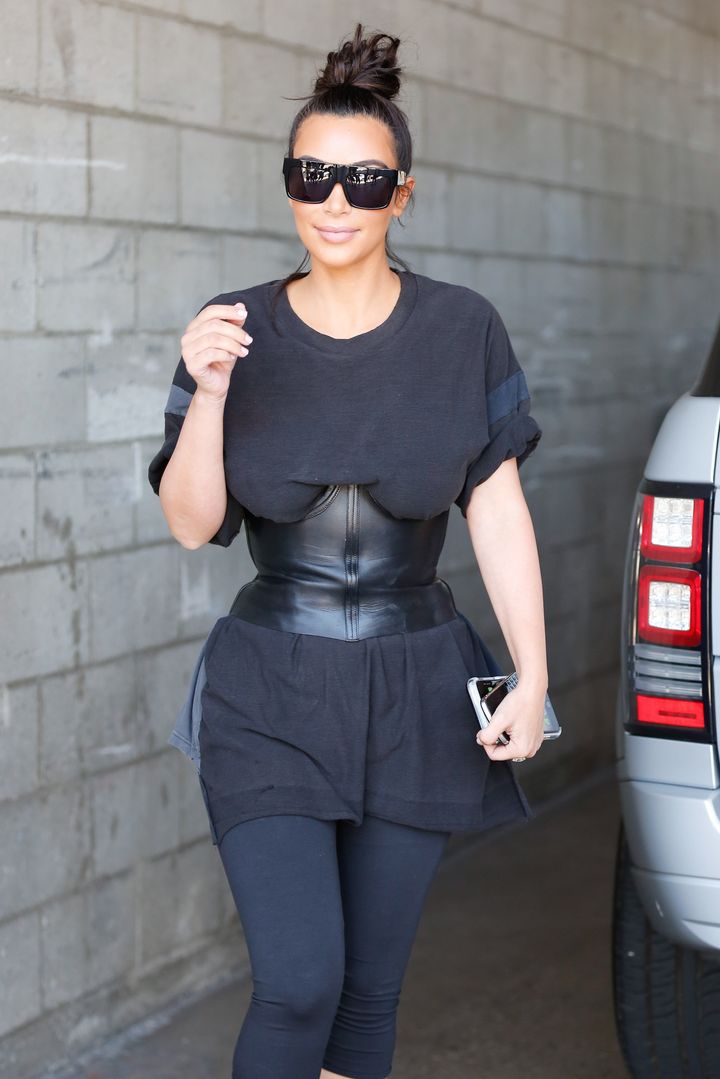 Kim Kardashian Wore A Corset Over Her T-Shirt, But That Doesn't Mean You  Should