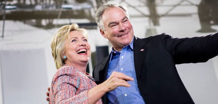 Hillary Clinton and Sen. Tim Kaine (D-Va.) appeared together at a rally in Virginia earlier this month. Many saw it as his audition to be her VP.
