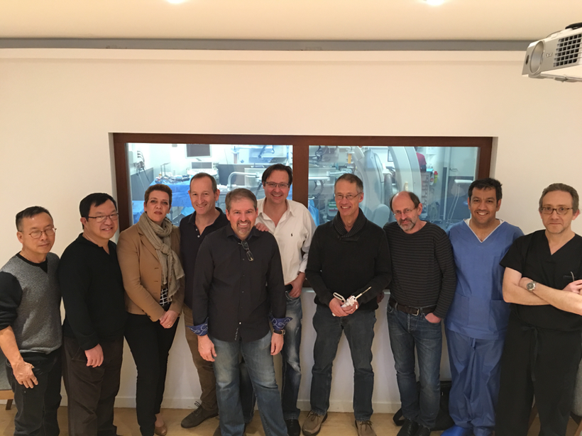 L-R: Tuan Ly, Dr. Yuri Pya, Dr. Nalan Schnelle, Dr. Michael Mullen, Tony Nobles, Dr. Markus Reinartz, Dr. Horst Sievert, Dr.