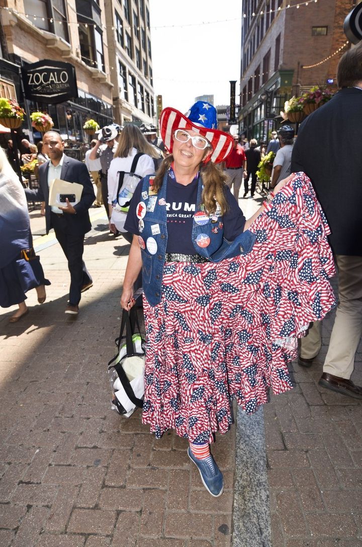 I dare say that’s too much skirt. You could hide all the Trumps under that skirt. Let’s not allow patriotism to become a gateway drug to frumpiness.
