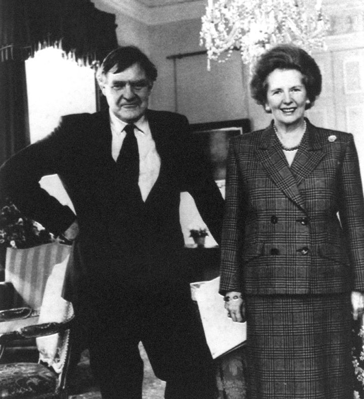 Margaret Thatcher with her press secretary Bernard Ingham