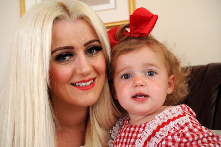 Leigh-Anne Challinor and her daughter Tallulah.