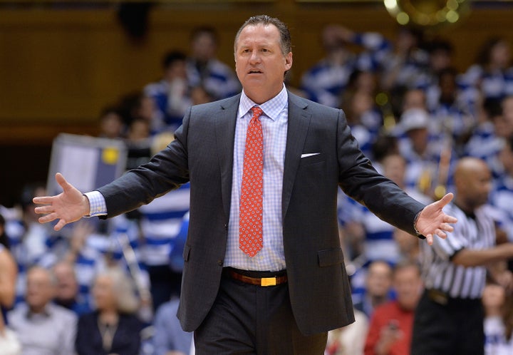 NC State head basketball coach Mark Gottfried on Feb. 6, 2016, in Durham, North Carolina.