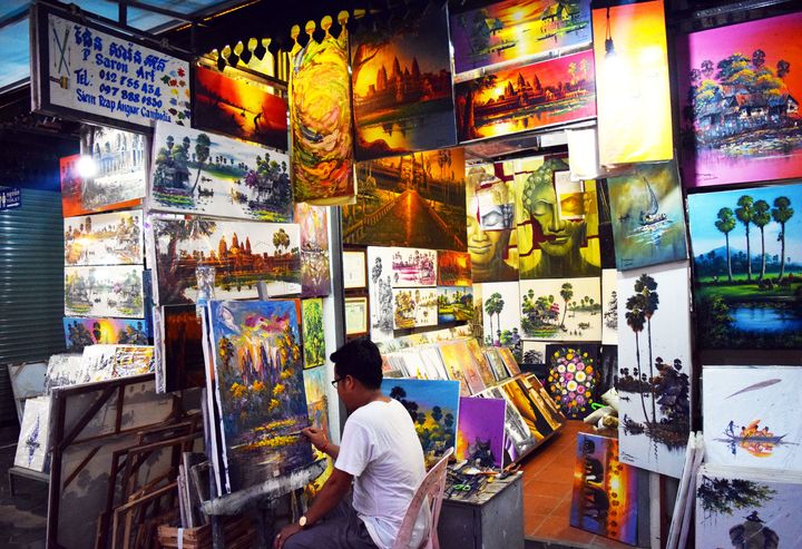 Saron Phen's shop in The Central Art Night Market