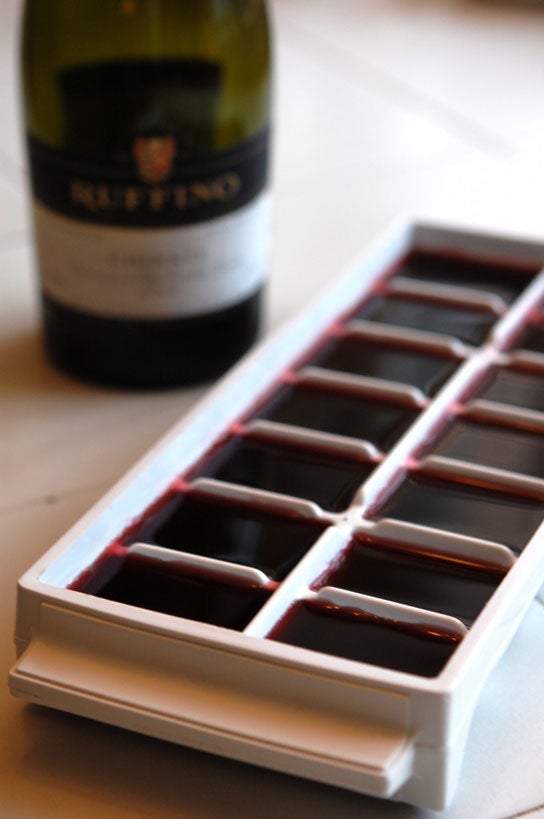 Freezing wine in ice cubes by The Art Of Doing Stuff