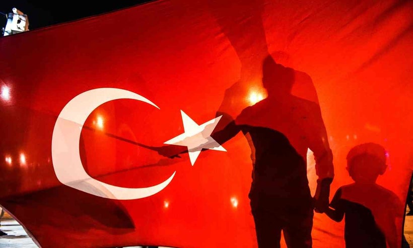 Taksim square in Istanbul on Saturday after the failed coup attempt.