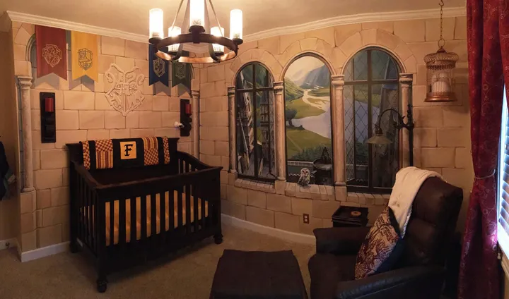 Baby Room Hogwarts  Harry potter nursery, Baby room decor, Nursery