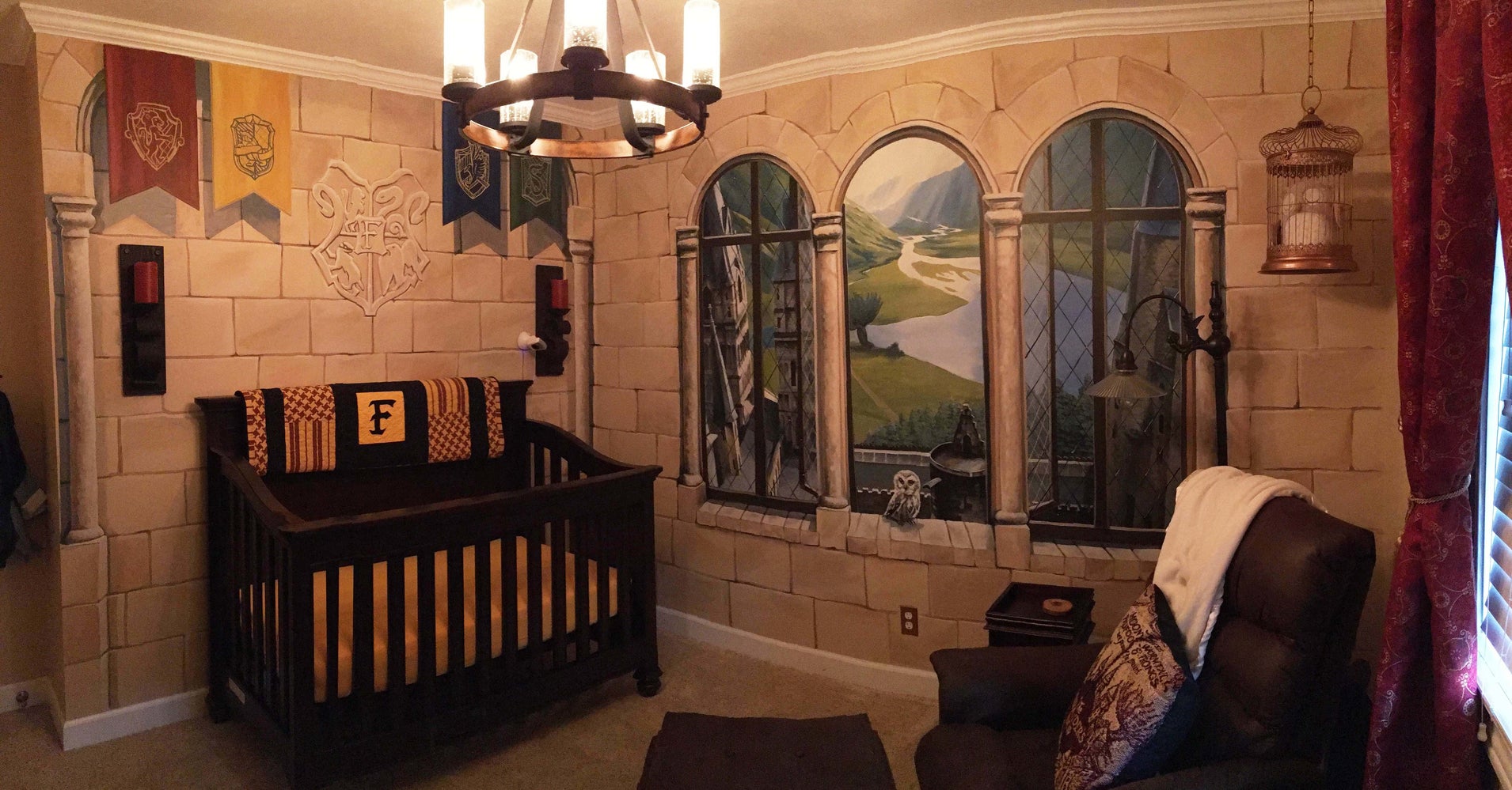 Parents Create Enchanting 'Harry Potter' Nursery For Their Little