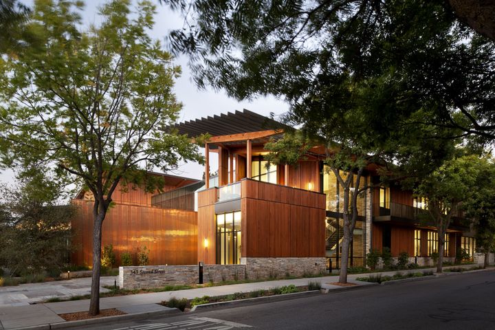 The David and Lucille Packard Foundation Headquarters, a net zero energy office building in Los Altos, CA.