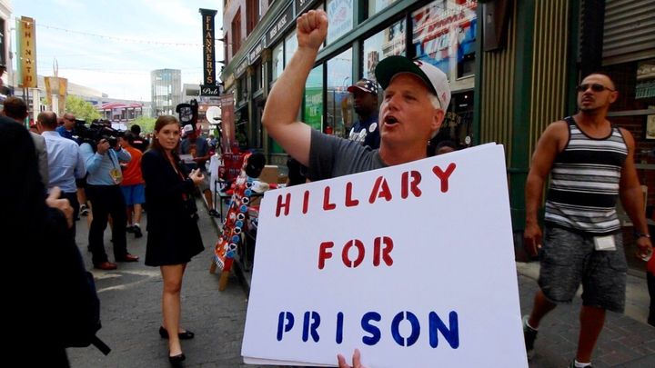 Jeff Howe, from Nashville, said he believes Hillary Clinton should go to prison.