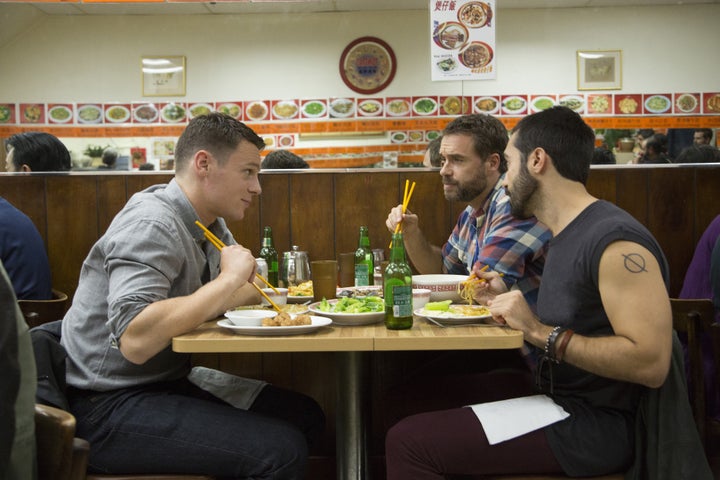 From left: Jonathan Groff, Murray Bartlett and Frankie J. Alvarez star in "Looking: The Movie," which airs July 23 on HBO.