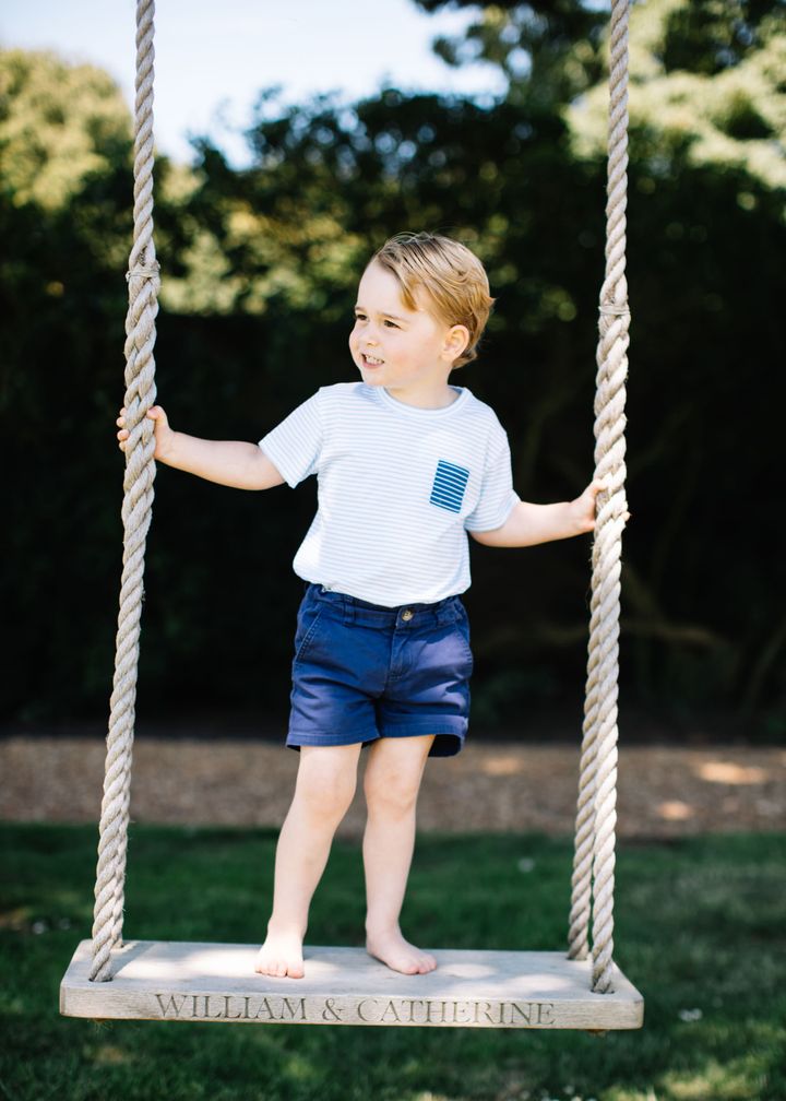 The photographs were taken at the Duke and Duchess of Cambridge's Norfolk home in mid-July.