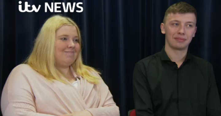 <strong>Amy Allen (left) and Edward Studley called their son a 'miracle'.</strong>
