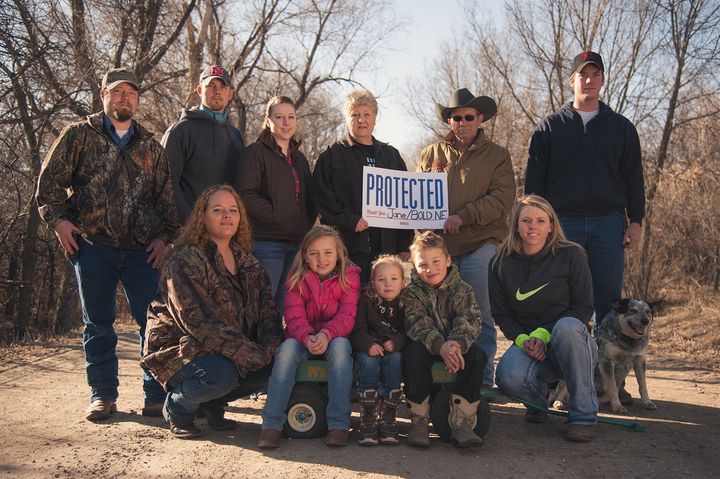 Landowners who fought the Keystone XL pipeline took pictures on the land they protected thanking those who helped along the way. The series of photos can be seen on Bold's Flickr page.