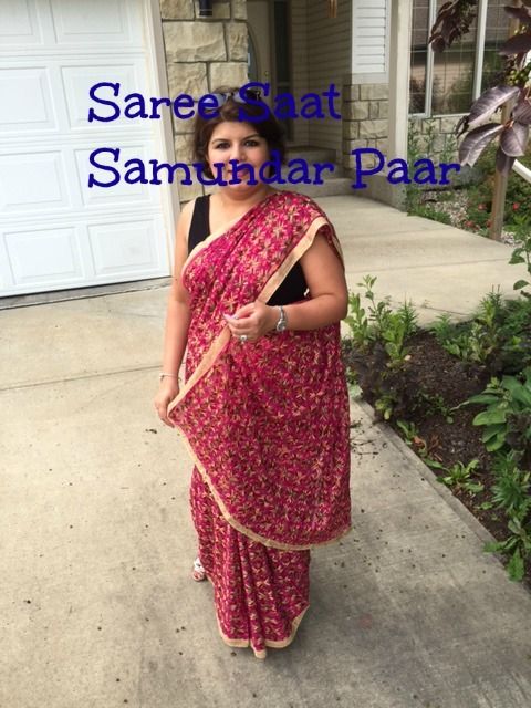 Hot Pink Phulkari Saree