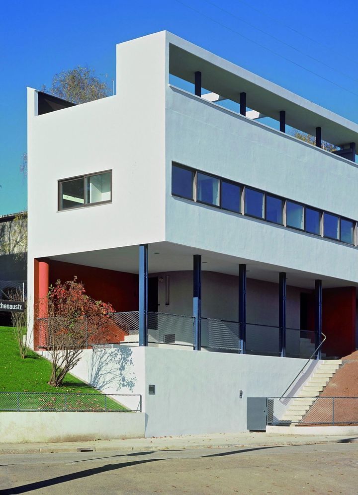 Le Corbusier designed two buildings on the Weissenhof estate in Stuttgart, Germany, in the late 1920s. They were intended to be models for mass housing and modular construction, according to Dezeen.