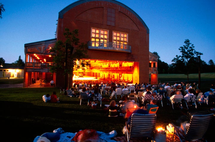 You can get tickets at Tanglewood to sit in The Shed, or picnic on the lawn.