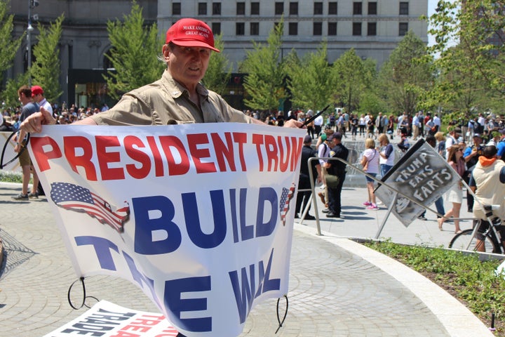 Arthur Jones, 70, supports GOP presidential nominee Donald Trump because he fears a "Third World invasion." However, he enjoys tacos.