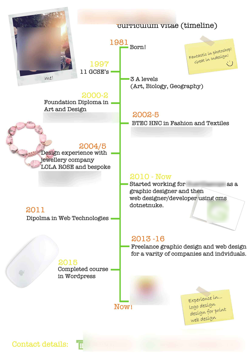 A CV sent to me by a client of mine - who wanted advice on what she’d done wrong, because she didn’t get invited to interview