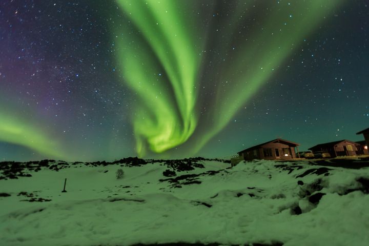 NORTHERN LIGHTS IN MYVATN, ICELAND