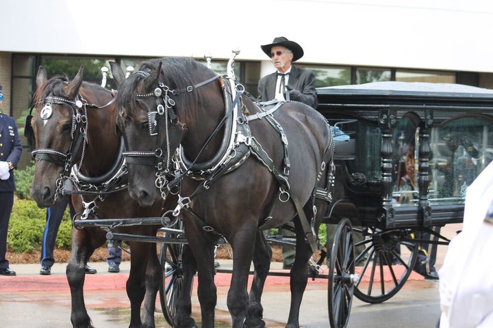 A Saturday funeral procession for slain East Baton Rouge Sheriff's Deputy Brad Garafola.