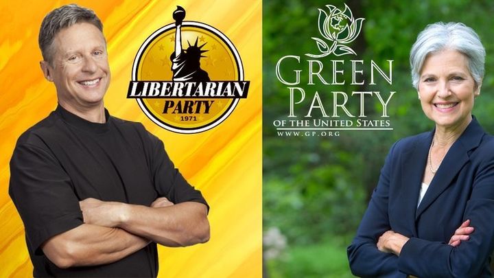 Gary Johnson and Jill Stein of the Libertarian and Green Party, respectfully, are running for President this November