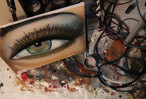 <i>Photo by Nancy A. Ruhling</i><br><strong>Keeping an eye on the studio.</strong>