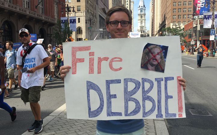 Pittsburgh resident Adam Bluebaugh said he believed the Democratic Party needed to get rid of Rep. Debbie Wasserman Schultz as head of the DNC. 