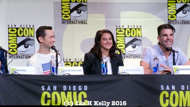 'Snowden' Cast Joseph Gordon-Levitt, Shailene Woodley and Zachary Quinto describe researching their roles at Comic-Con 2016 Hall H Panel.