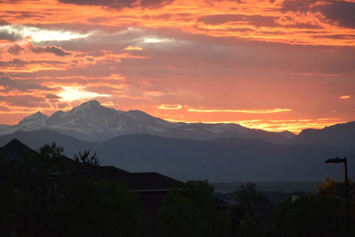 Sunset view from my driveway...in the most Utopian neighborhood your could every imagine.