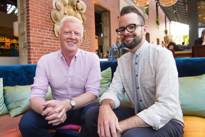 David Bowd (left) and Kevin O'Shea of Salt Hotels say their philosophy for the Asbury Hotel is "anything goes." 