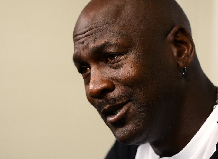 Charlotte Hornets owner Michael Jordan on Oct. 28, 2014, in Charlotte, North Carolina.