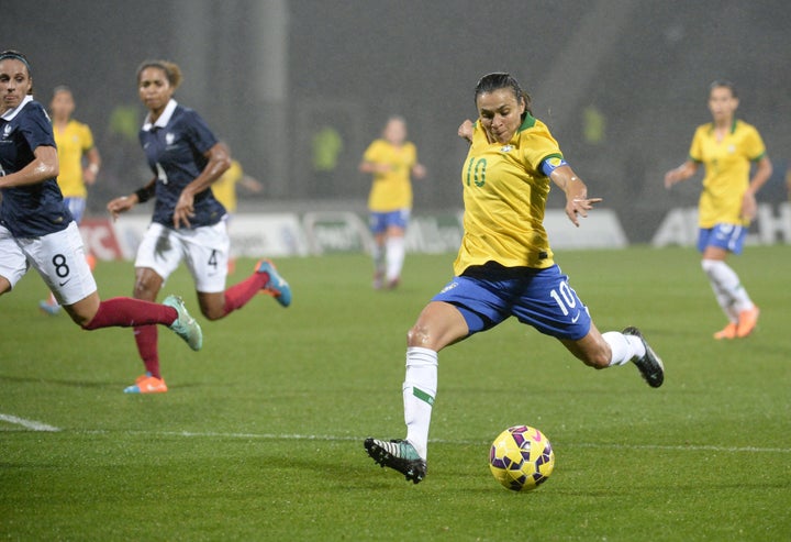 Brazilian legend Marta dreams of the day when female stars will be as recognized as the likes of Neymar.