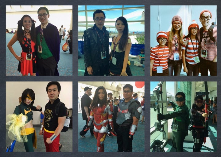 Asian American cosplayers at San Diego Comic-Con.