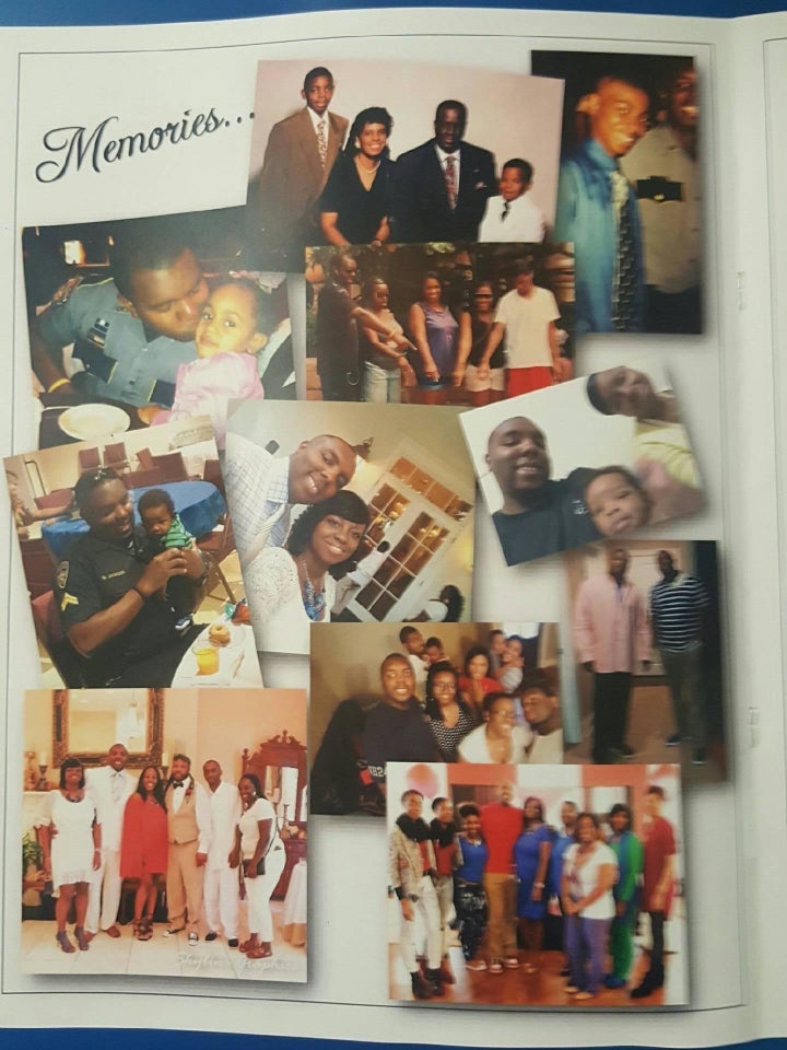 A page from the program for Montrell Jackson's memorial service.