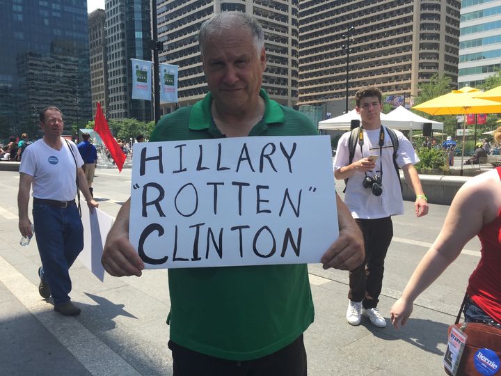 Jack Prince, a 66-year old retired teacher from Michigan, said he hopes Sanders splits from the Democratic Party. 
