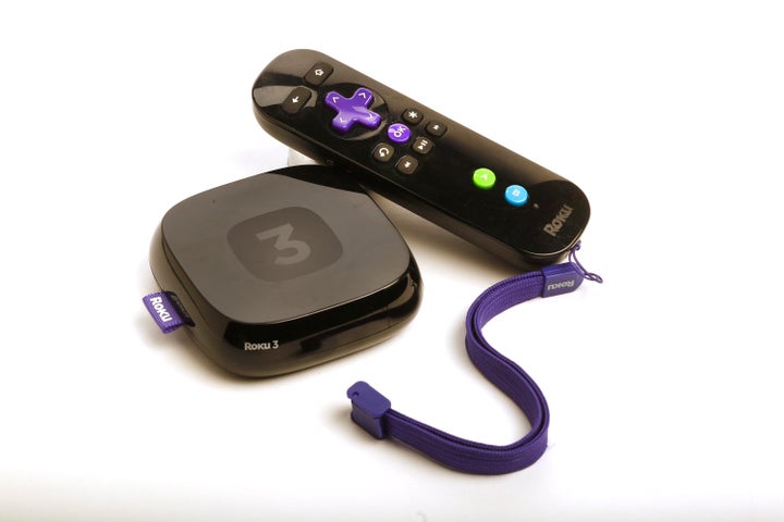 Roku 3 streaming device.