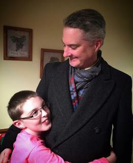 Our son, with his amazingly supportive father