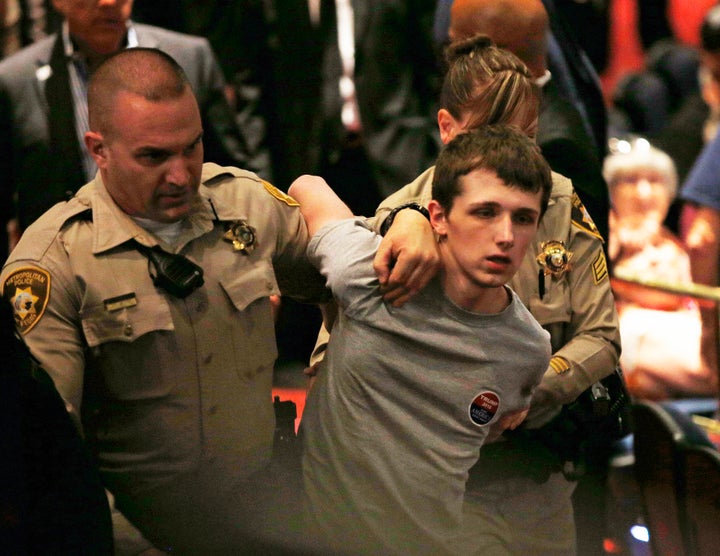 <strong>Lynne Sandford is pleading for her son, Michael (pictured), to be returned to the UK after he was arrested for allegedly trying to kill Donald Trump.</strong>
