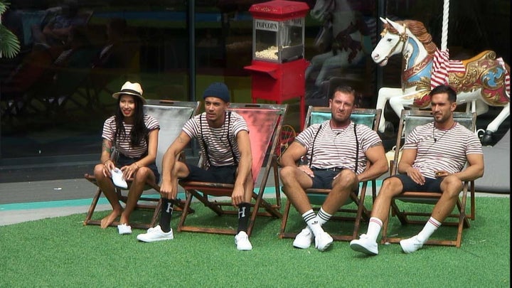 The housemates were taking part in a circus task