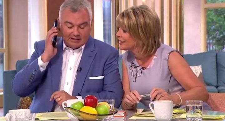 Eamonn's phone went off live on air on 'This Morning'