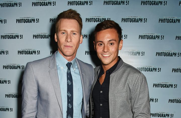 Tom credits his fiance Dustin Lance Black for making him a happier diver