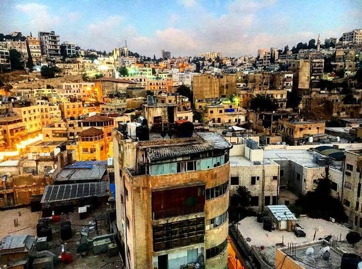 The breathtaking city of Amman, Jordan as seen from the rooftop of my apartment building
